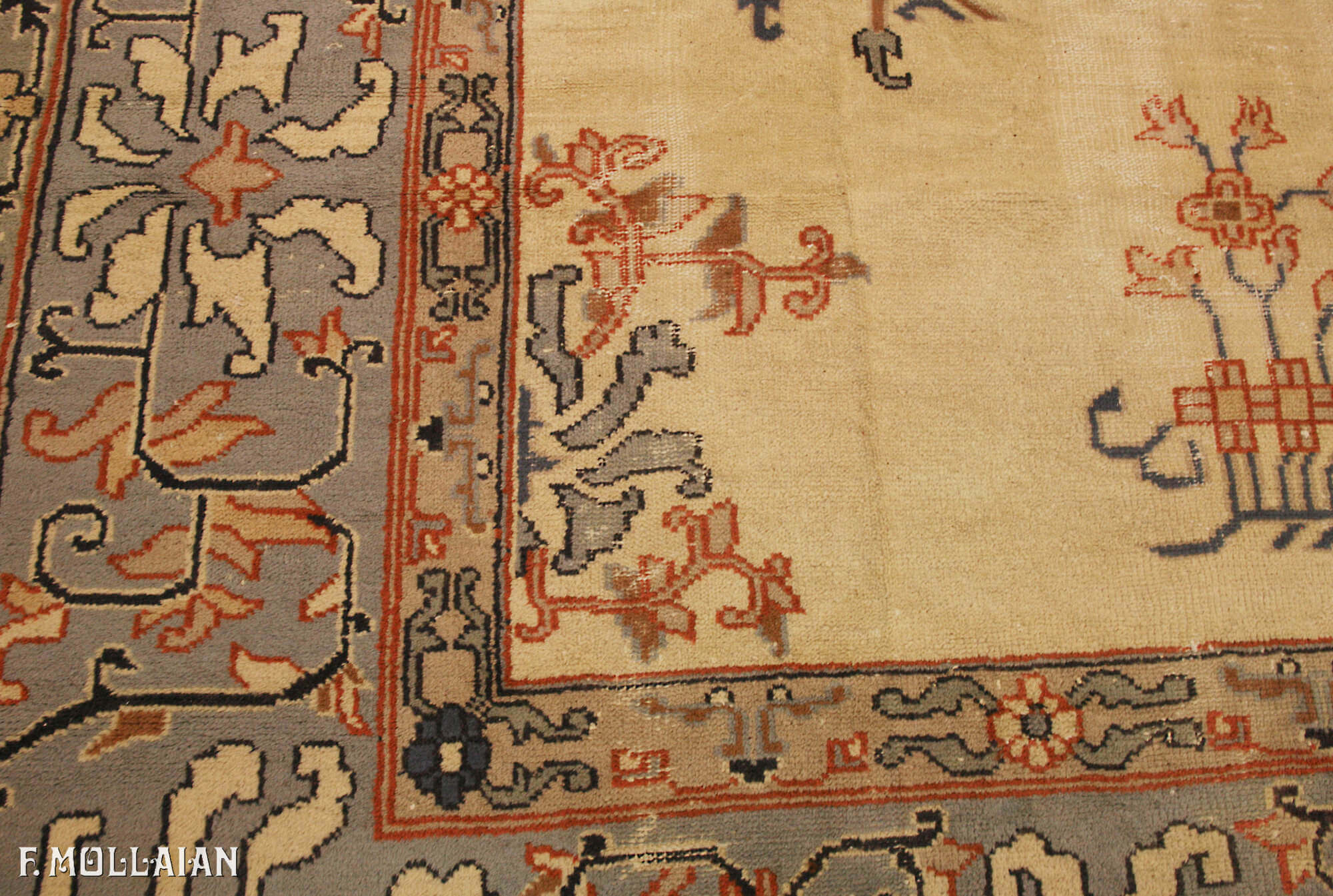 Antique Turkish Izmir Carpet n°:40995833